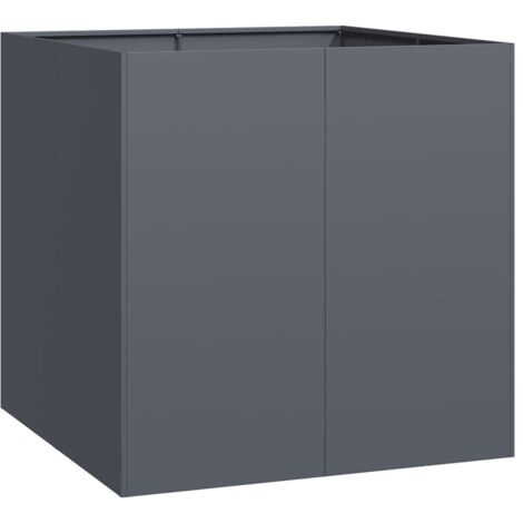 Planter Anthracite 80x80x80 cm Steel vidaXL