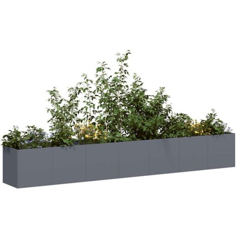 Planter Anthracite 280x40x40 cm Cold-rolled Steel vidaXL