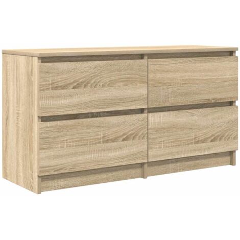 TV Cabinet Sonoma Oak 100x35x54 cm Engineered Wood vidaXL