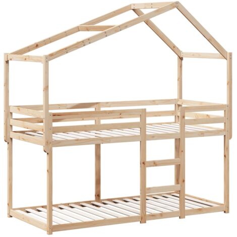 Bunk Bed without Mattress 90x200 cm Solid Wood Pine vidaXL