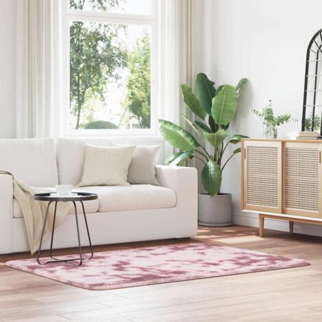 Shaggy Rug High Pile NAVARRA Dusty Pink 120x170 cm Polyester vidaXL