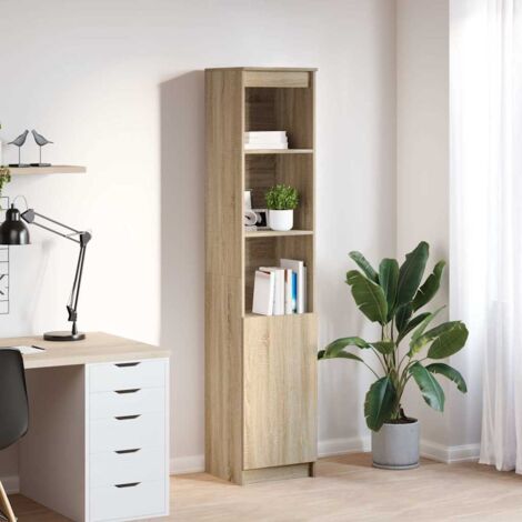 Highboard Sonoma Oak 37.5x35x180 cm Engineered Wood vidaXL