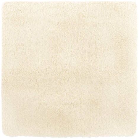 Shaggy Rug High Pile NAVARRA Cream 240x240 cm Polyester vidaXL
