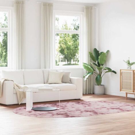Shaggy Rug High Pile NAVARRA Dusty Pink 300x200 cm Polyester vidaXL (1/5)