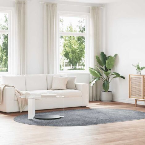 Shaggy Rug High Pile NAVARRA Light Grey 300x200 cm Polyester vidaXL