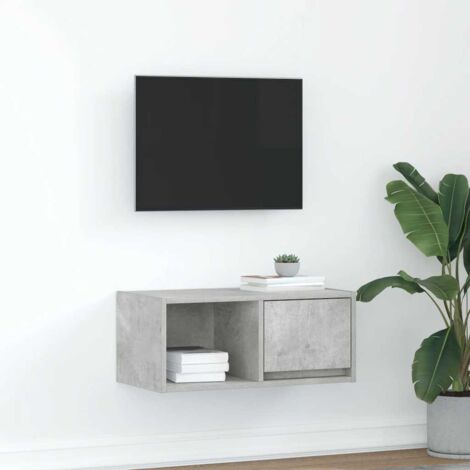 TV Cabinet Concrete Grey 60x31x25.5 cm Engineered Wood vidaXL