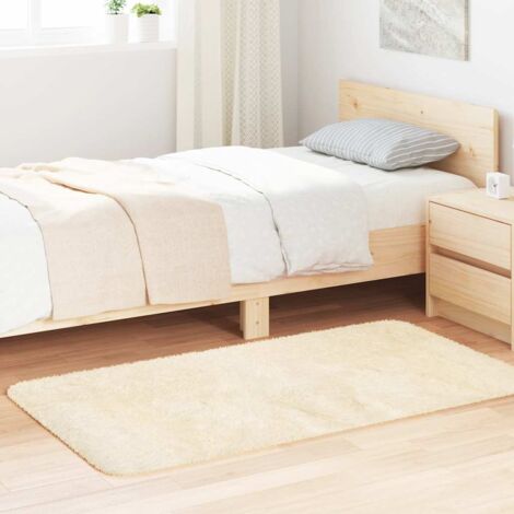 Shaggy Rug High Pile NAVARRA Cream 80x150 cm Polyester vidaXL