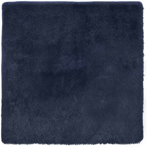 Shaggy Rug High Pile NAVARRA Navy 160x160 cm Polyester vidaXL