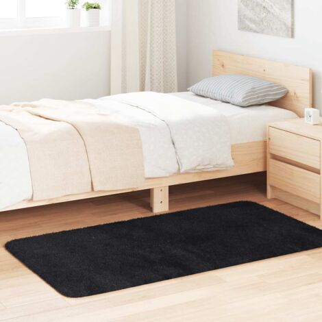 Shaggy Rug High Pile NAVARRA Black 80x150 cm Polyester vidaXL