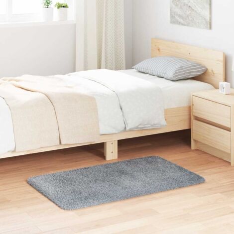Shaggy Rug High Pile NAVARRA Light Grey 60x100 cm Polyester vidaXL