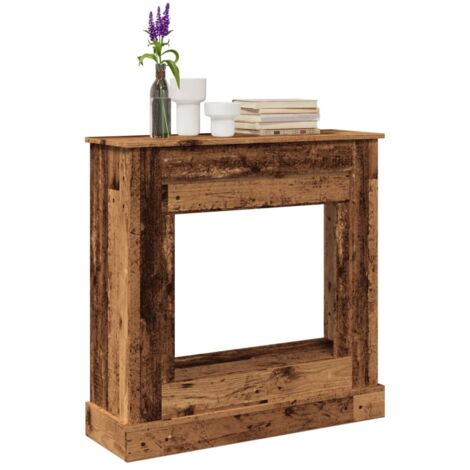 Fireplace Surround Old Wood 90x30x90 cm Engineered Wood vidaXL