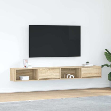 TV Cabinets 2 pcs Sonoma Oak 100x31x25.5 cm Engineered Wood vidaXL