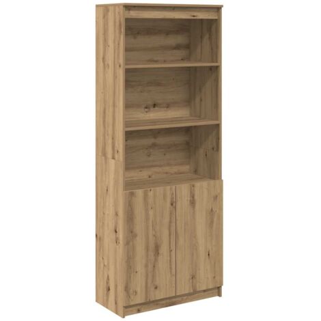 Highboard Artisan Oak 70x35x180 cm Engineered Wood vidaXL