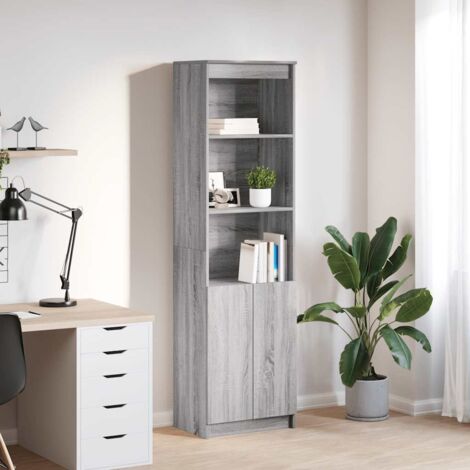 Highboard Grey Sonoma 50x35x180 cm Engineered Wood vidaXL