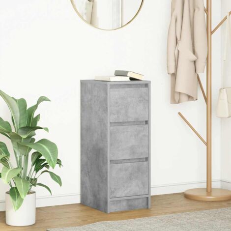Sideboard Concrete Grey 29.5x34x76 cm Engineered Wood vidaXL