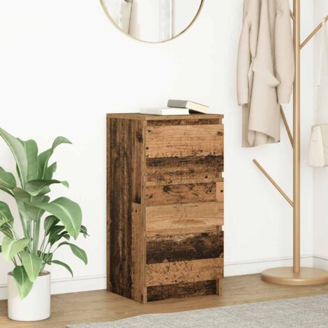 Sideboard Old Wood 37.5x35x76 cm Engineered Wood vidaXL (1/5)