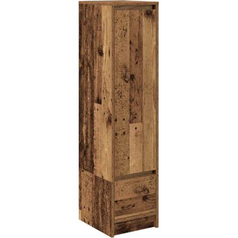 vidaXL Credenza Legno vecchio 34 x 34,5 x 90 cm Legno multistrato