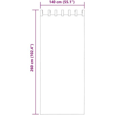 Voile Curtains with Loops 2 pcs White 140x260 cm vidaXL