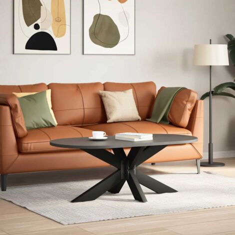 Coffee Table Leg Spider Shape Black 98x58x(42-43) cm Steel vidaXL