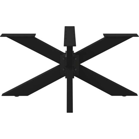 Coffee Table Leg Spider Shape Black 98x58x(42-43) cm Steel vidaXL