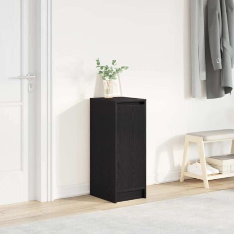 Shoe Cabinet Black Oak 29.5x34x76 cm Engineered Wood vidaXL (1/5)