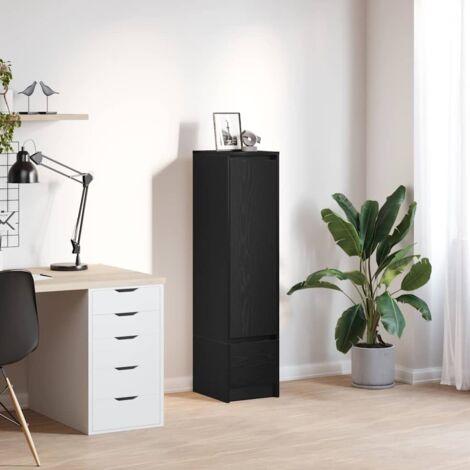 Highboard Black Oak 29.5x34x119.5 cm Engineered Wood vidaXL