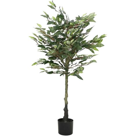 Artificial Ficus Tree 480 Leaves 130 cm Green vidaXL (1/5)