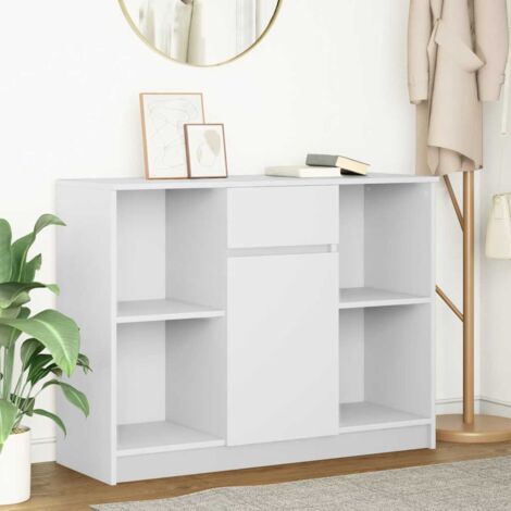 Sideboard with Drawer White 101x35x76 cm Engineered Wood vidaXL