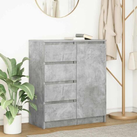 Sideboard with Drawers Concrete Grey 71x35x84 cm Engineered Wood vidaXL
