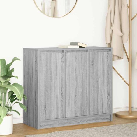 Sideboard Grey Sonoma 85x34x76 cm Engineered Wood vidaXL