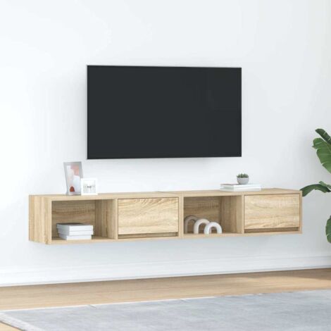 TV Cabinets 2 pcs Sonoma Oak 80x31x25.5 cm Engineered Wood vidaXL (1/5)