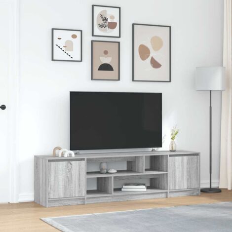 TV Cabinet Grey Sonoma 188.5x41x50 cm Engineered Wood vidaXL (1/5)