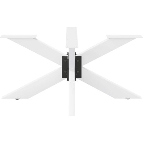 Coffee Table Leg Spider Shape White 98x58x(42-43) cm Steel vidaXL