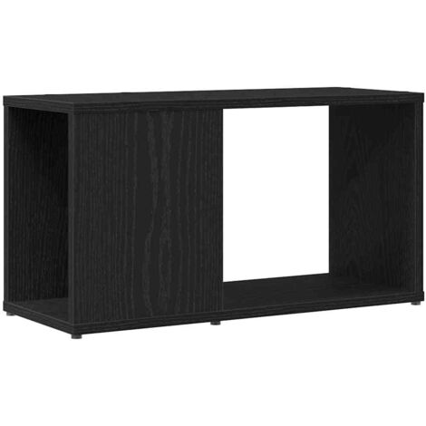 TV Cabinet Black Oak 60x24x32 cm Engineered Wood vidaXL