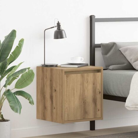 Wall-Mounted Bedside Cabinet Artisan Oak 38x34x40 cm vidaXL (1/5)