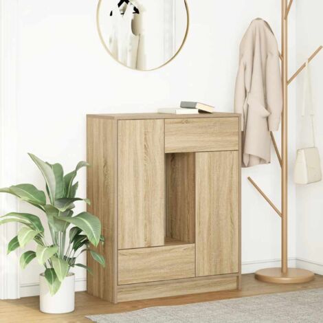 Sideboard with Drawers and Doors Sonoma Oak 73x31x90 cm vidaXL