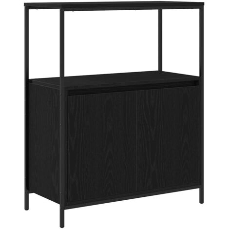 Bathroom Cabinet with Shelves Black Oak 76.5x35x95 cm vidaXL (1/5)