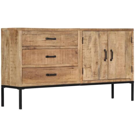 Sideboard 140x35x75 cm Solid Mango Wood vidaXL (1/5)