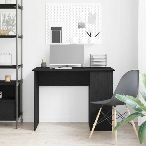 Desk Black Oak 100x55x75 cm Engineered Wood vidaXL