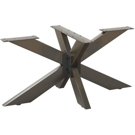 Coffee Table Leg Spider Shape Black 98x58x(42-43) cm Steel vidaXL