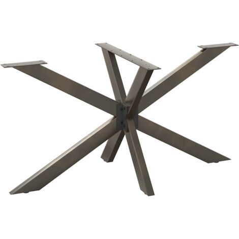 Dining Table Leg Spider Shape Black 150x78x(72-73) cm Steel vidaXL
