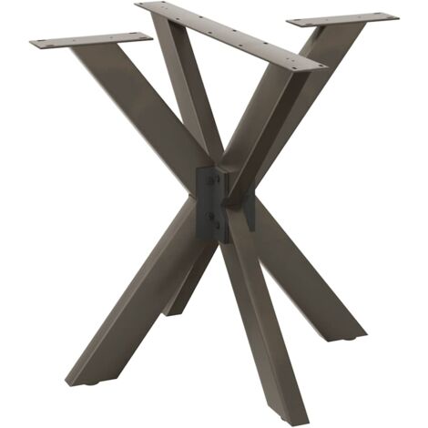 Dining Table Leg Spider Shape Black 85x85x(72-73) cm Steel vidaXL