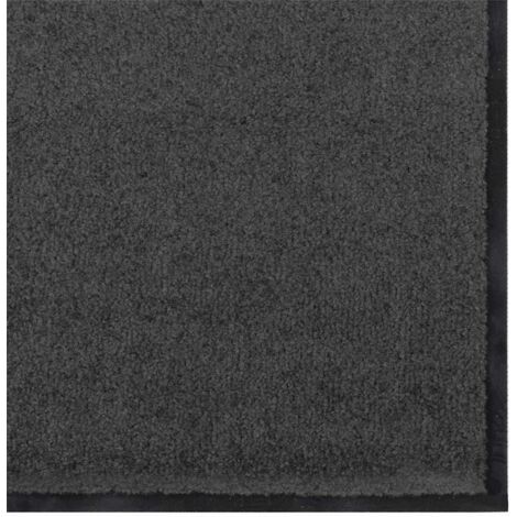 Doormat Anthracite and Black 90 x 150 cm vidaXL