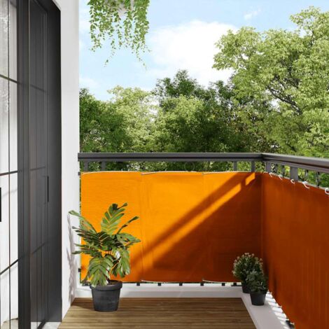 Balcony Screen Orange 90x800 cm 100% Polyester Oxford vidaXL