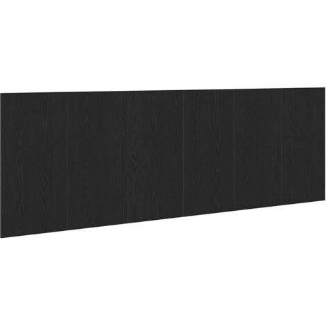 Headboard Black oak 240 x 1,5 x 80 cm Engineered wood vidaXL