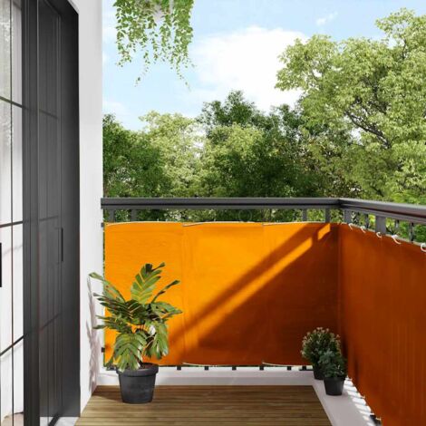 Balcony Screen Orange 90x1000 cm 100% Polyester Oxford vidaXL