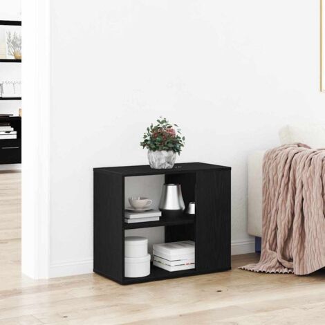 Black Oak Sideboard - 60 cm x 30 cm x 50 cm - Made from Engineered Wood vidaXL