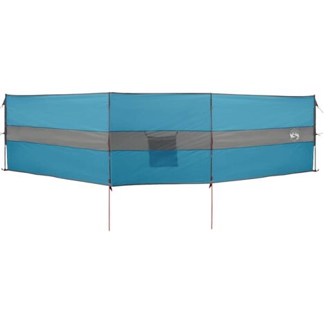 Camping Windbreak Blue 490x123 cm Waterproof vidaXL
