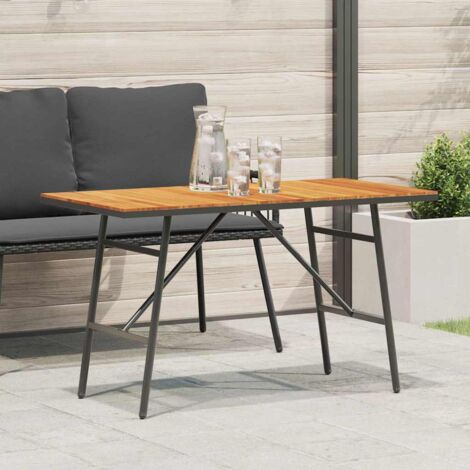 Dining Table Brown 110 x 55 x 62 cm Solid Acacia wood vidaXL (1/5)