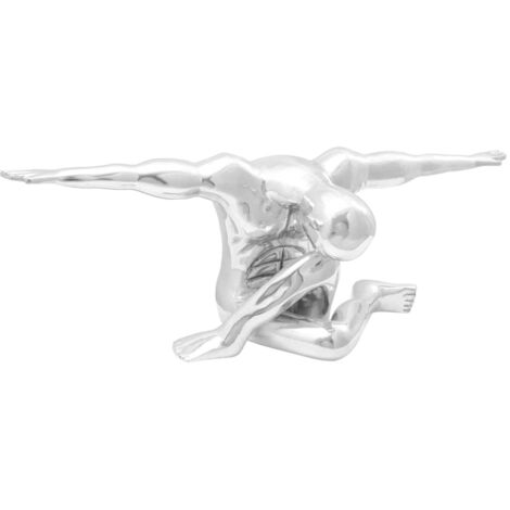 Sculpture Silver 91.5 x 32 x 33 cm Aluminium vidaXL (1/5)
